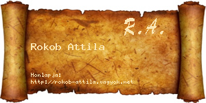 Rokob Attila névjegykártya